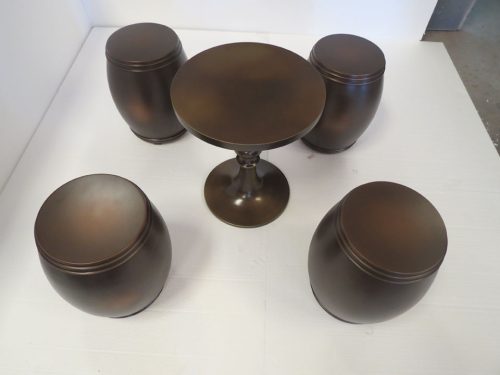 Finish Code - CT-0709; Finish - Bronze Antique Glossy; Substrate - Wooden Furniture ; Size - 500mm X 500mm